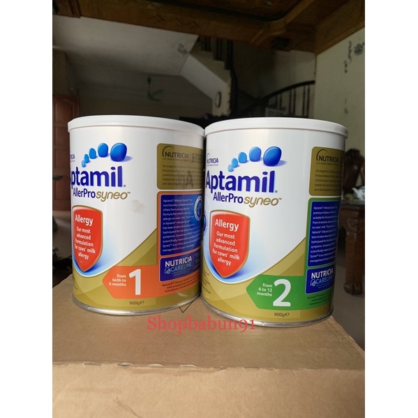 Sữa Aptamil allerproSyneo dành cho bé dị ứng đạm sữa bò hộp 900gr Úc date t2/24