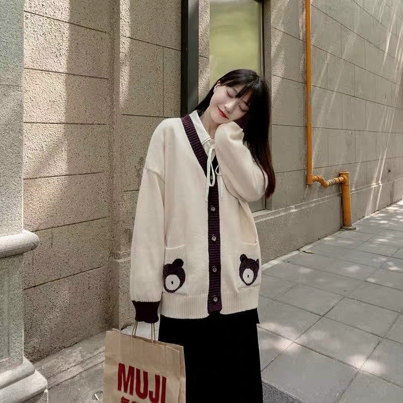 Áo Khoác Cardigan Len - Ảnh Thật - SINNA STORE