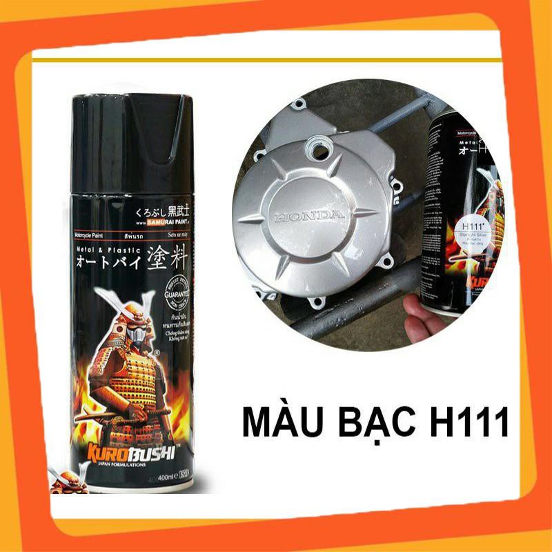 sơn samurai màu bạc sáng h111*