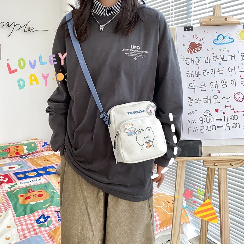 Túi xách vải canvas thời trang Hàn Quốc