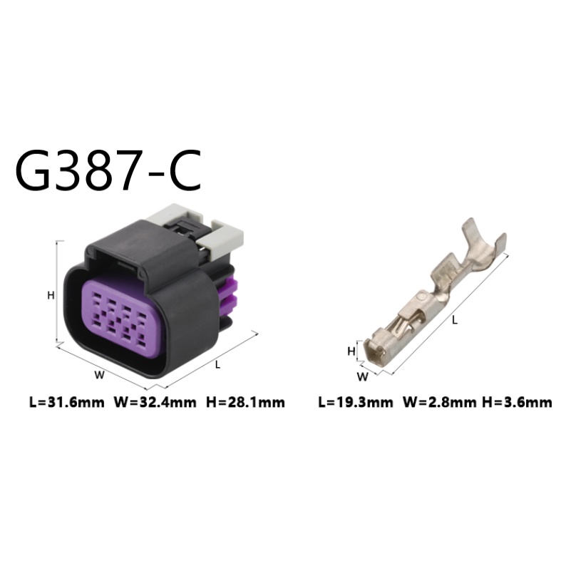G387-Giắc cắm van Buick Yinglang 8 lỗ 1.5mm