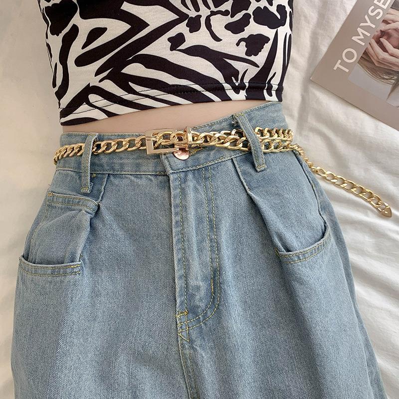 Thắt Lưng Da Khóa Kim Loại Tròn Phong Cách Boho Cổ Điển Thời Trang Cho Nữ