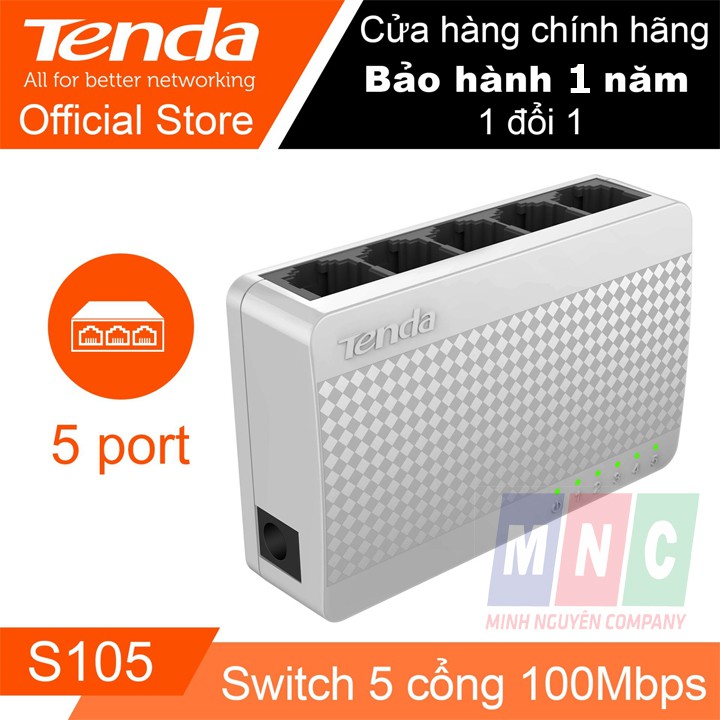 BỘ CHIA MẠNG 5 CỔNG SWITCH TENDA 5 PORT S105