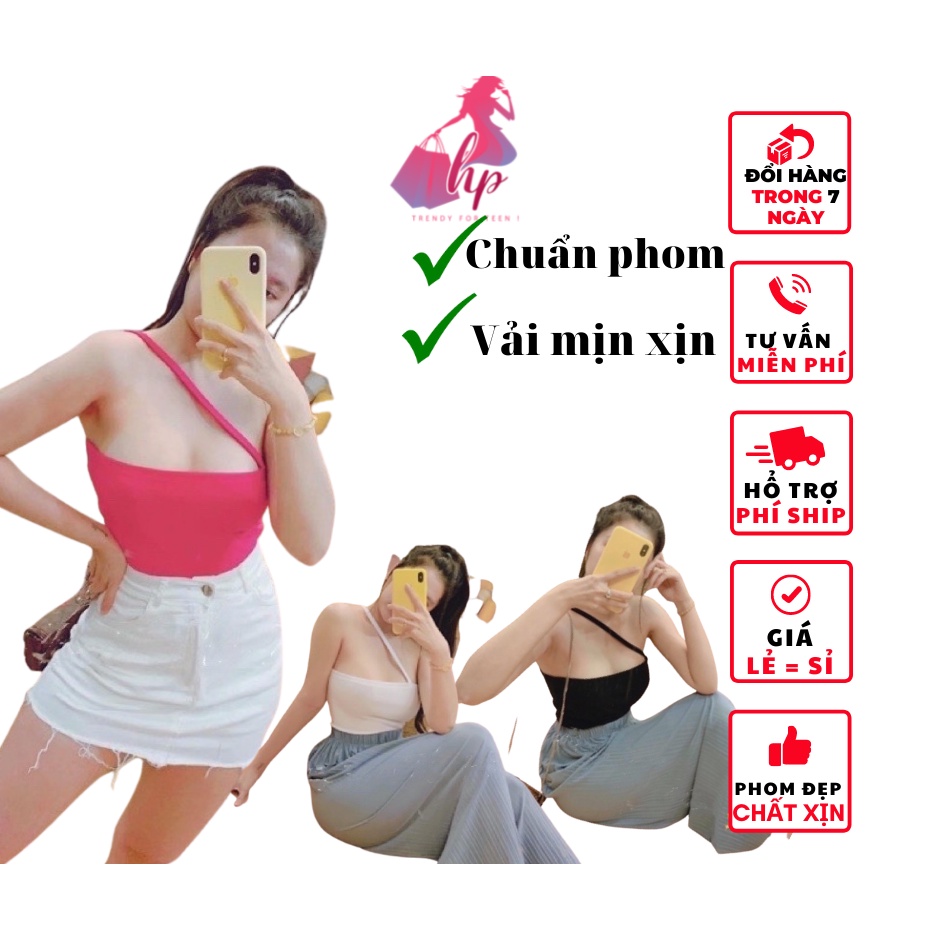 áo ống 1 dây chéo đẹp nữ croptop không tay kiều mới phong cách hàn quốc cực dễ thương mẫu mới thời trang-A28