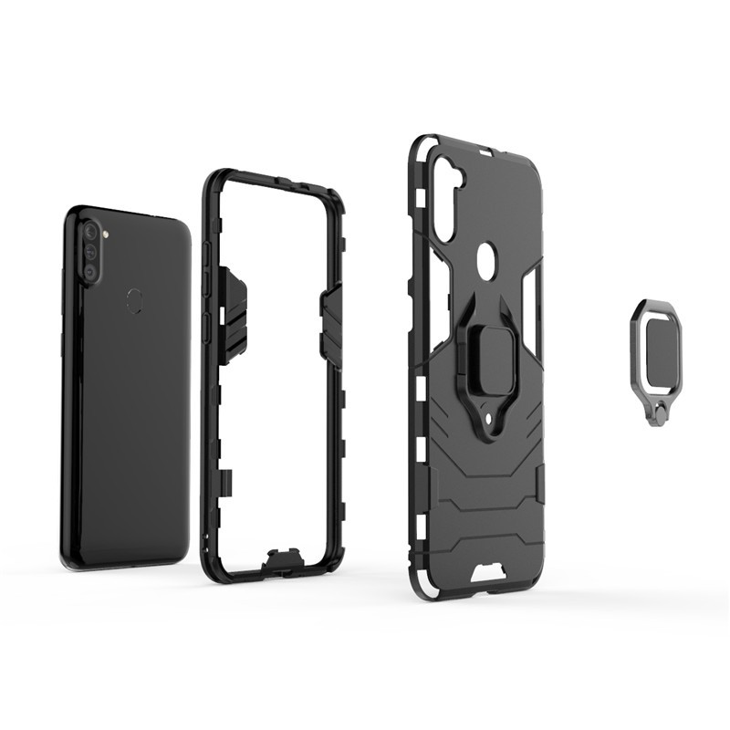 Ốp điện thoại giáp PC cứng TPU silicon cho Samsung Galaxy A11