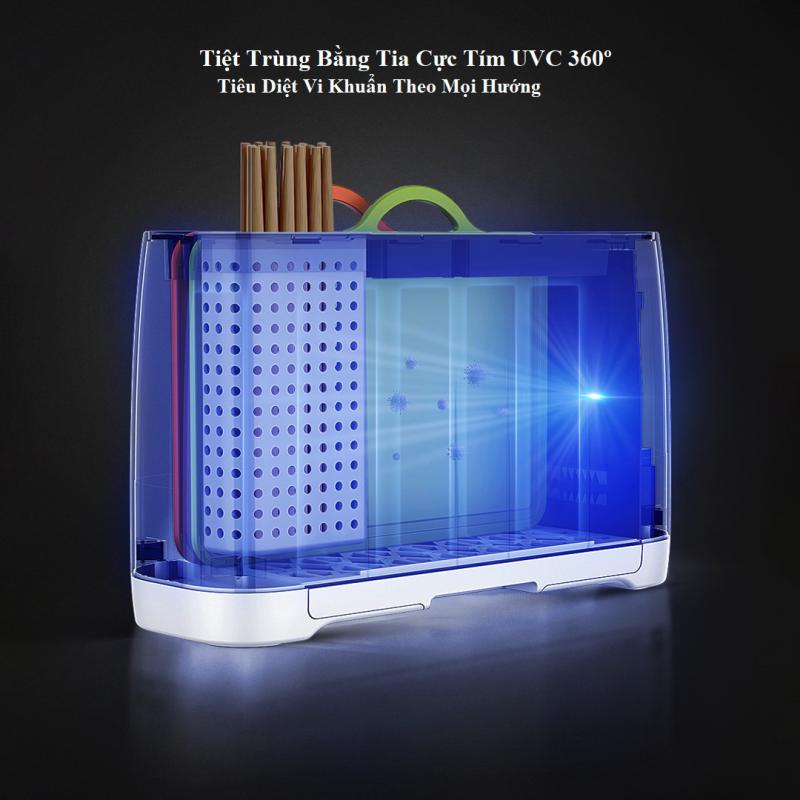 Giá khử khuẩn dao, thớt thông minh, kết hợp sấy khô 70ºC FIVE YSXDJ001HJ UVC (hàng bán trên Xiaomi Youpin)