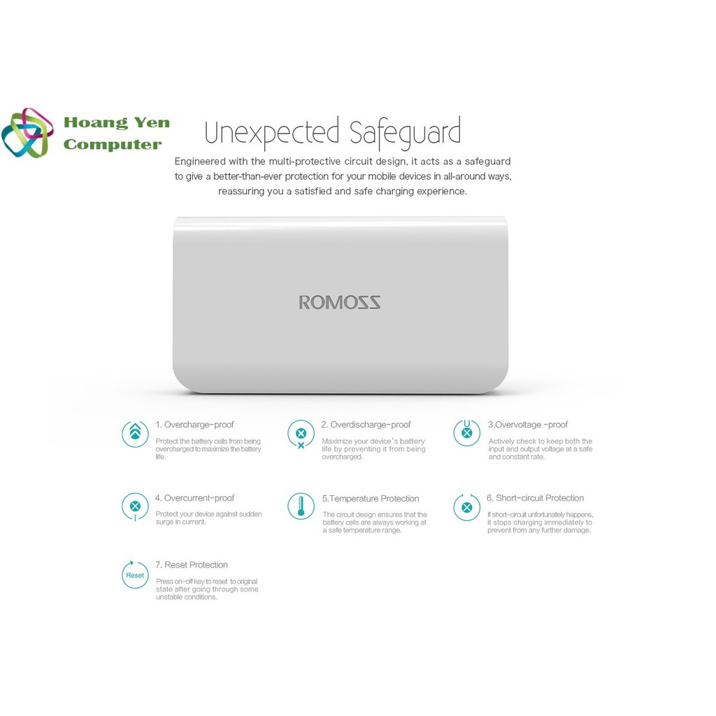 Sạc Dự Phòng Romoss Sense 4 10000mah Chính Hãng Check Code - BH 1 năm