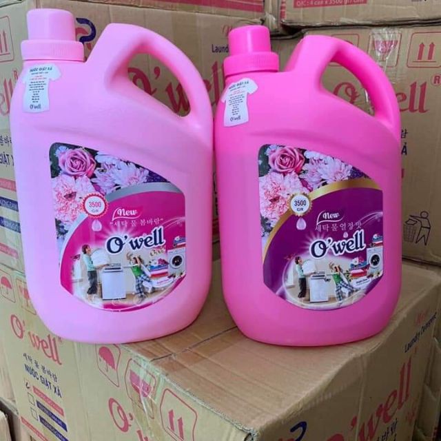 HN _ Chai nước giặt ,xả Owell hương nước hoa Pháp 3500ml .