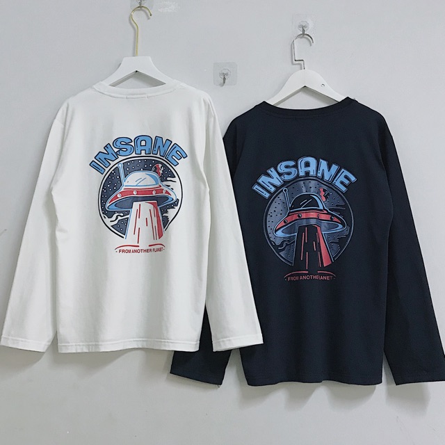 [Hàng đẹp] Áo thun tay dài nam nữ couple form rộng ulzzang phong cách Hàn Quốc INSANE thu đông | BigBuy360 - bigbuy360.vn