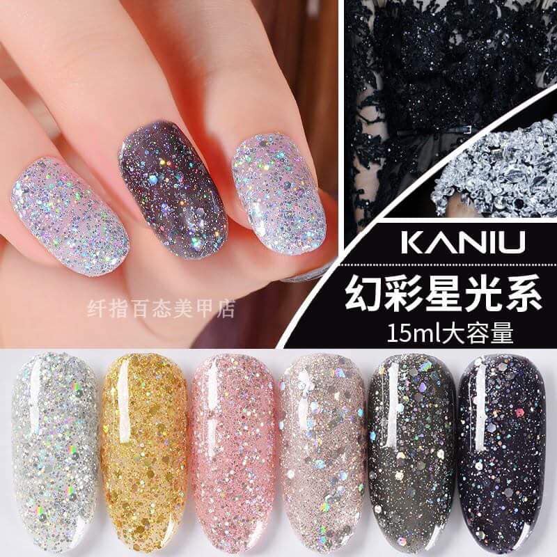 Sơn gel nhũ Kaniu - set 6 chai