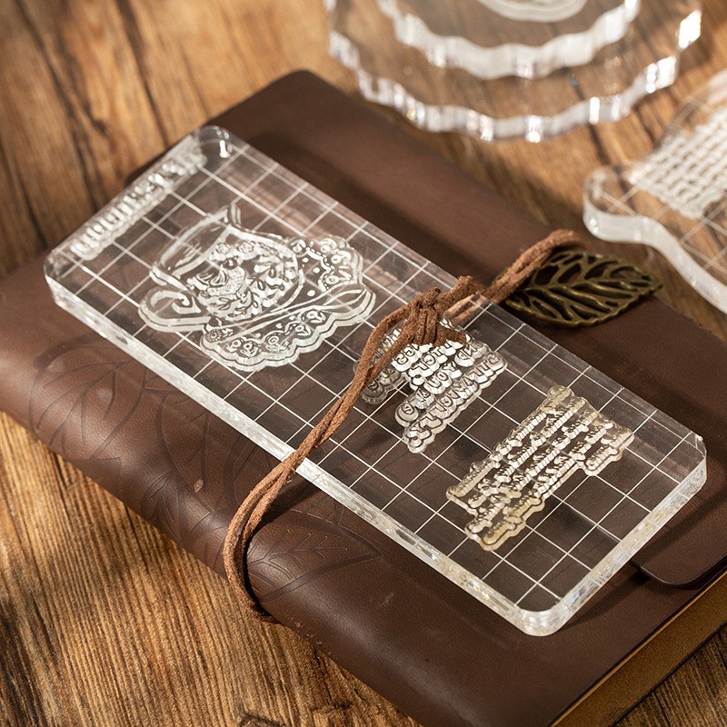 Cán Dấu Acrylic Trong Suốt Dùng Cho Clear Stamp