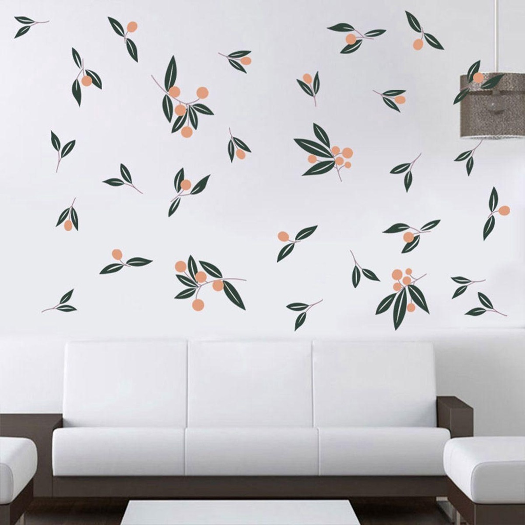 Giấy Dán Tường Họa Tiết Lá Cây Phong Cách Bắc Âu Trang Trí Nội Thất