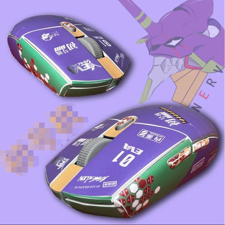 For Logitech G102 G304 G302 Mouse Sticker Anti-scratch Gundam Anime EVA Scrub Protective Anti-Slip Film