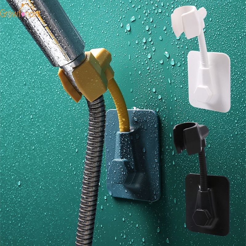 1pc 360° Giá Đỡ Đầu Vòi Hoa Sen Dạng Xoay Không Cần Khoan Lỗ Có Thể Điều Chỉnh Dành Cho Nhà Tắm