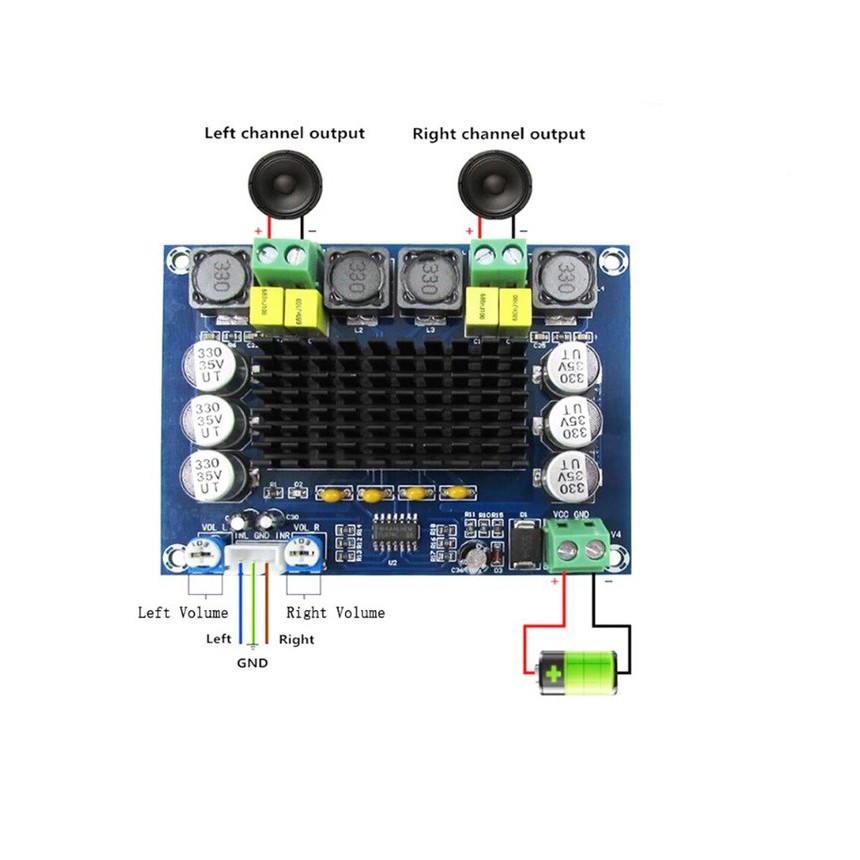 Mạch Khuếch Đại Âm Thanh TPA3116D2  2 Kênh 120W x 2  _M998
