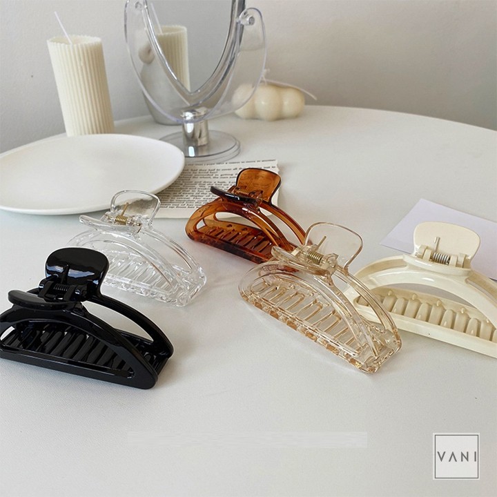Kẹp Tóc Càng Cua Cánh Quạt Nhiều Màu Trendy Phong Cách Hàn Quốc - Vani Store
