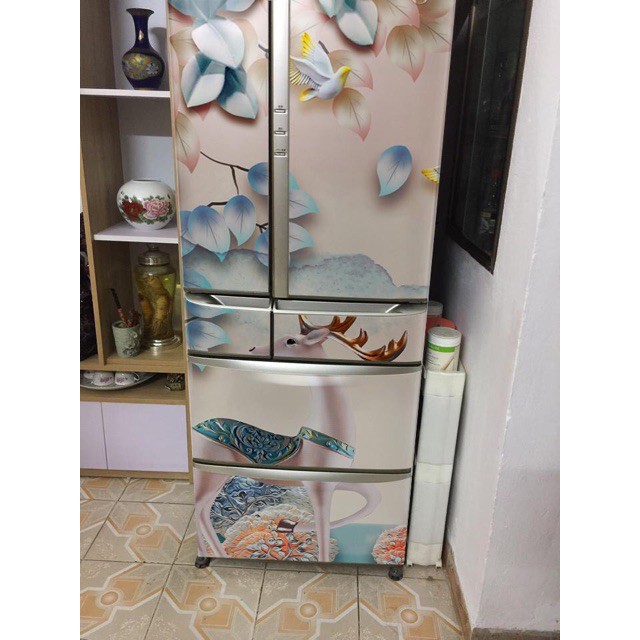Decal dán tủ lạnh Nhật HUE DECOR chống nước, siêu bền