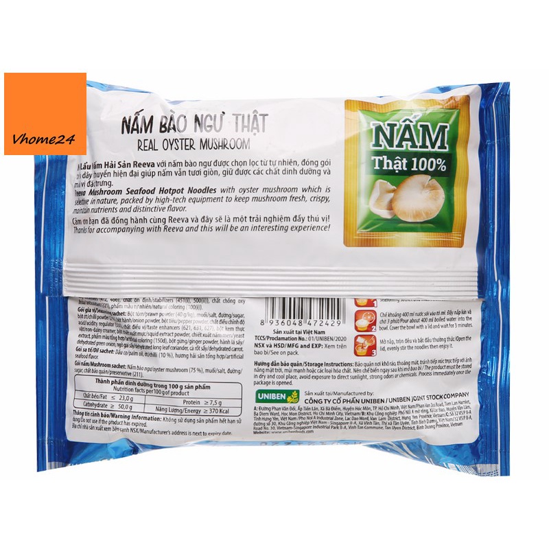  Mì Reeva lẩu nấm chua cay gói 85g | BigBuy360 - bigbuy360.vn