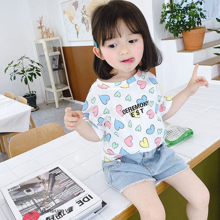 Áo Thun Tay Ngắn Phong Cách Nước Ngoài Mới Cho Mẹ Và Bé