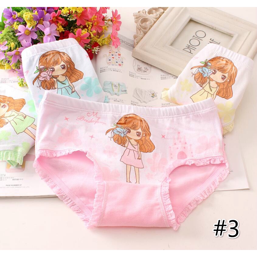 ✨CindyMom✨ Quần Short Cotton Bé Gái Tinh Khiết Thoải Mái, Bé Gái Dễ Thương Đồ Lót / Quần Lót / Quần Short #1