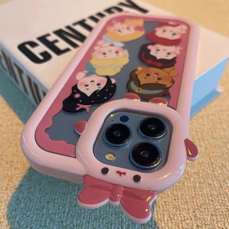 Ốp Điện Thoại Dẻo Trong Suốt Họa Tiết Hoạt Hình Cô Gái Dễ Thương Chống Sốc Cho iPhone 13 12 11 Pro Max