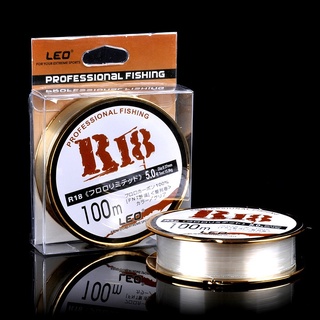LEO Fishing Line R18 100M Transparent White Imported Fish Wire Nylon Line Dây Câu Cá Phụ Kiện Câu Cá 27009