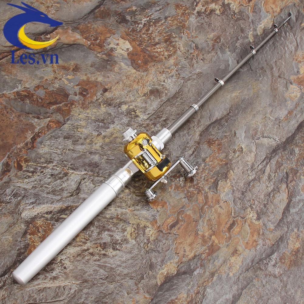 Cần Câu Cá Mini Bỏ Túi Bằng Hợp Kim Nhôm