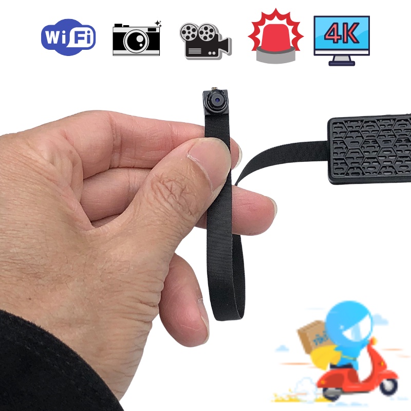 Camera WiFi mini hành trình V99S 4K FullHD 1080P siêu nét Hộp tản nhiệt kết nối điện thoại giám sát từ xa