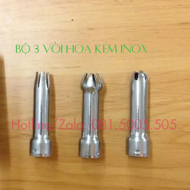 Phụ kiện cho bình xịt kem Mosa - Cream whipper như: vòi hoa tulip, nắp chặn viên gas, gioăng cao su, piston, ốc kết nối