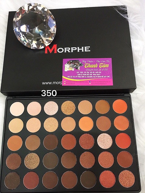 Bảng phấn mắt morphe 39a, 24g , 35os, 350, bảng trắng