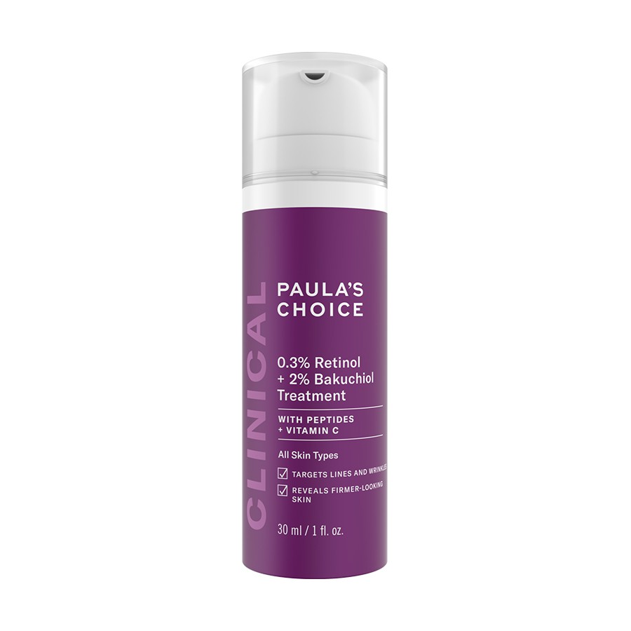 Tinh chất chống lão hóa từ Retinol và Bakuchiol Paula's Choice Clinical 0.3% Retinol + 2% Bakuchiol 30ml date T10/22
