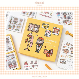 1 Tấm Sticker Mini Cô Bé Phong Cách OOTD Game Start Trang Trí Sổ Bullet Journal theboiofficial