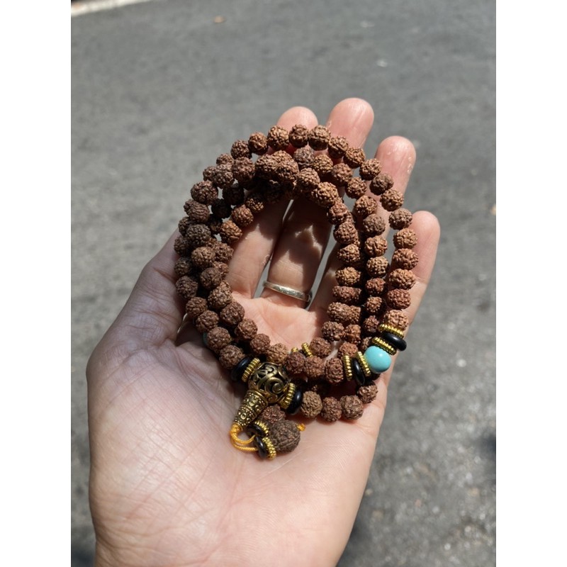 Vòng chuỗi 108 hạt Bồ đề kim cang tự nhiên Tây Tạng Nepal