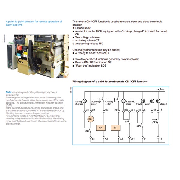 ACB Schneider EVS08H4MF20, EVS08H3MF20, EVS10H3MF20, EVS10H4MF20, EVS10H4MW20 800A-1000A  3P-4P Fixed-Drawout man