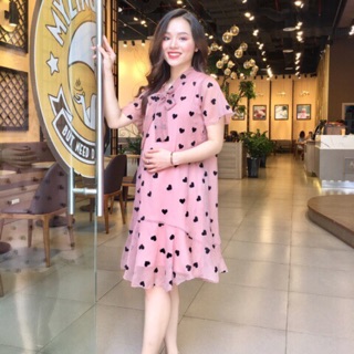 Váy bầu xinh dáng suông
