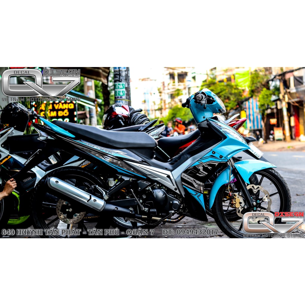 TEM RỜI EXCITER 2010 XANH ĐEN