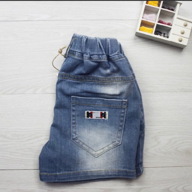 Quần short jean bé trai bé gái 3-8 tuổi