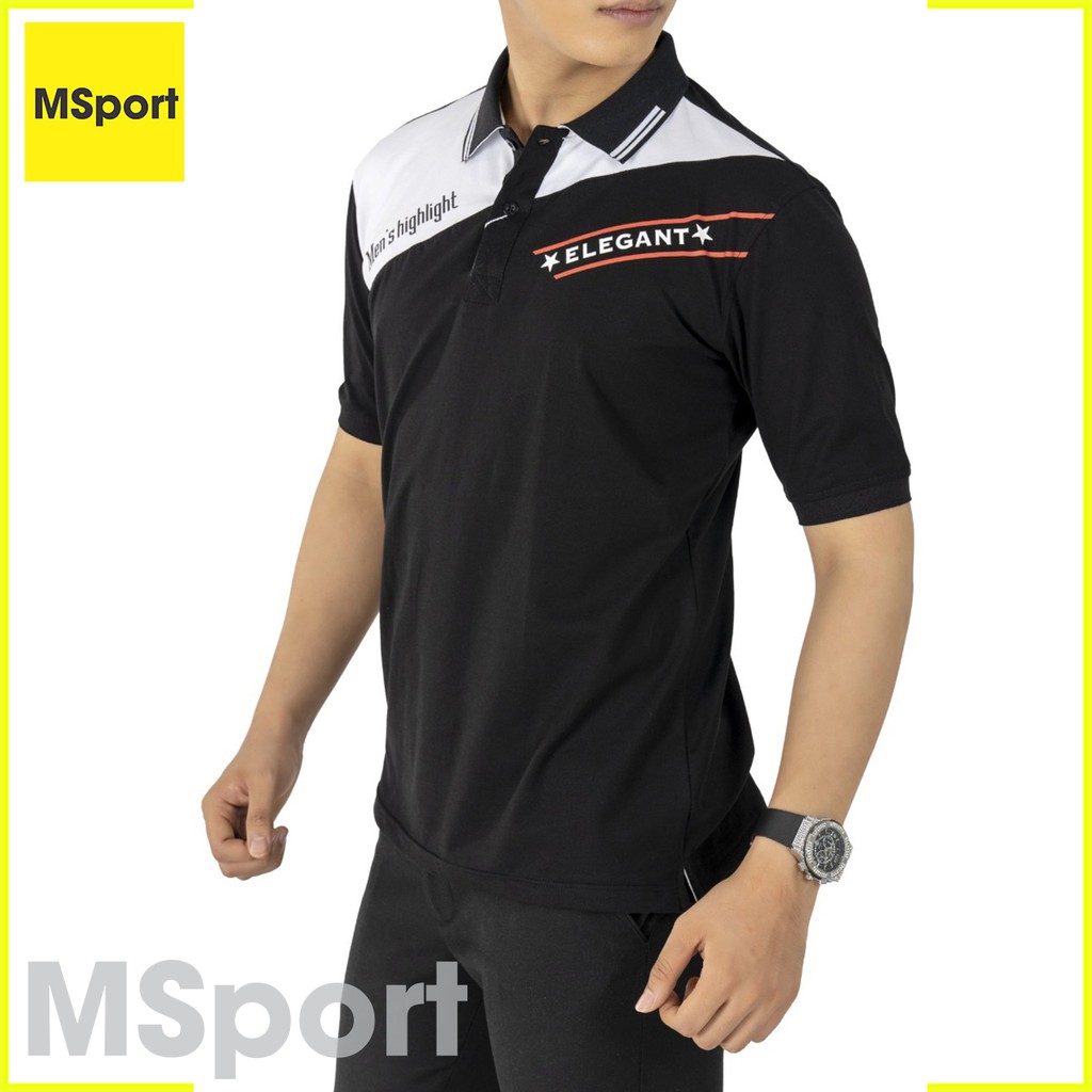 Áo Thun Nam Có Cổ Tay Ngắn Phối Xéo 2 Màu Đẹp, Cao Cấp, Vải Cotton 100% Mặc Mát, Co Giãn 4 Chiều, Thấm Hút Mồ Hôi Tốt