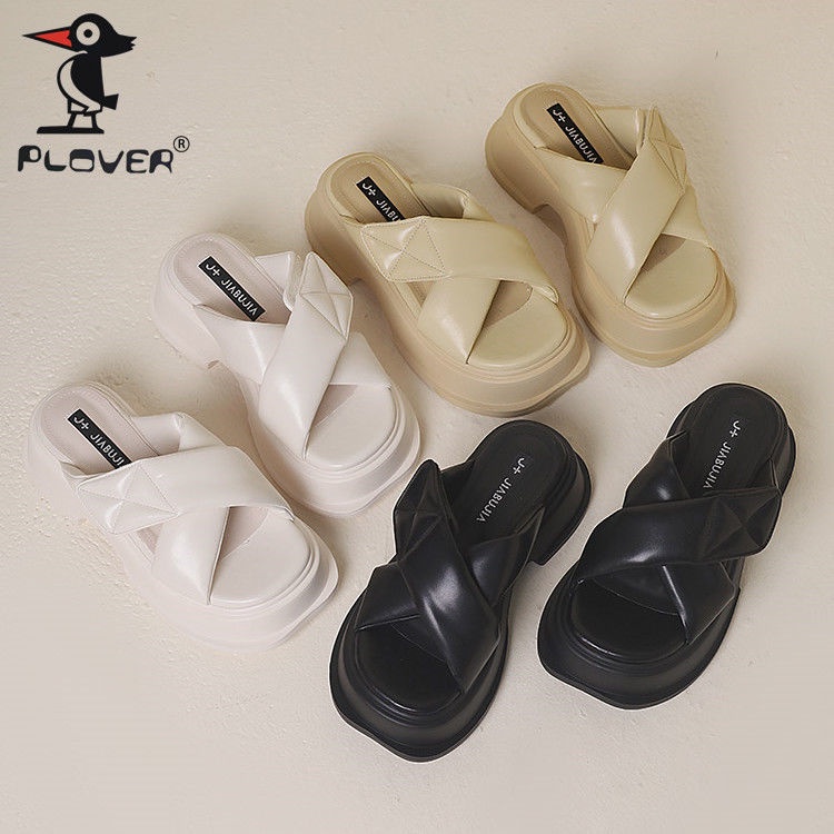 Dép Sandal Đế Dày Phong Cách Hàn Quốc Thời Trang Đi Biển Hàng Mới