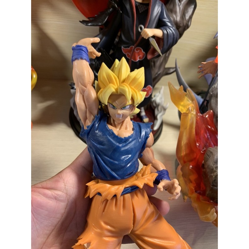 Mô Hình Dragon Ball Battle Group Super songoku saiyan sắc nét cầm đầm tay nặng 25Cm