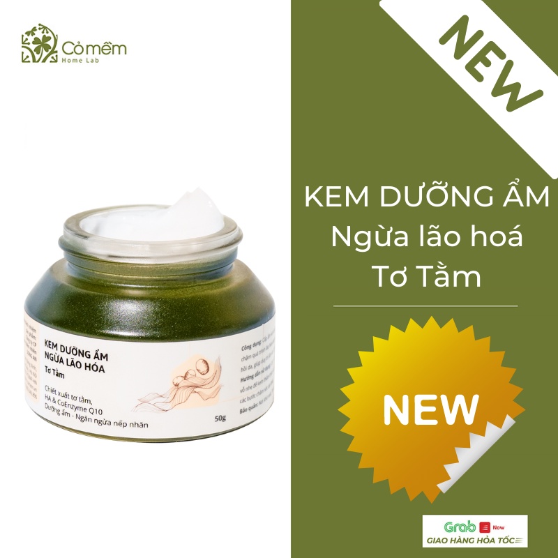 Kem Dưỡng Ẩm Dưỡng Ẩm Chuyên Sâu Với Coenzym Q10 Ngừa Lão Hoá Da Tơ Tằm Cỏ Mềm 50g