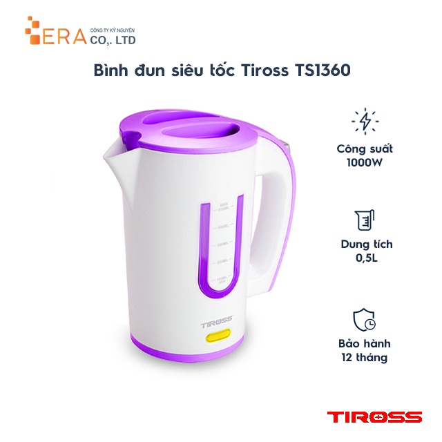 Bình đun siêu tốc Tiross TS1360