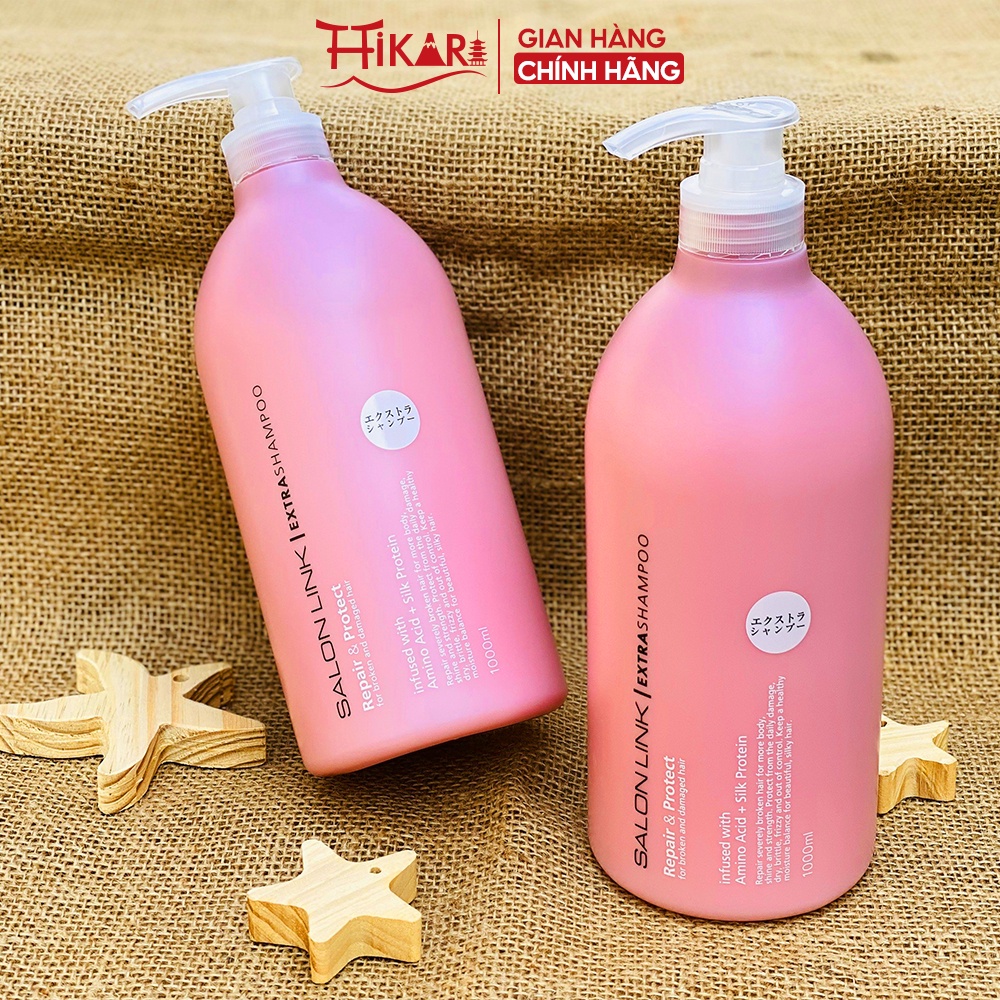 Dầu gội phục hồi tóc hư tổn Kumano Salon link Extra Shampoo 1000ml