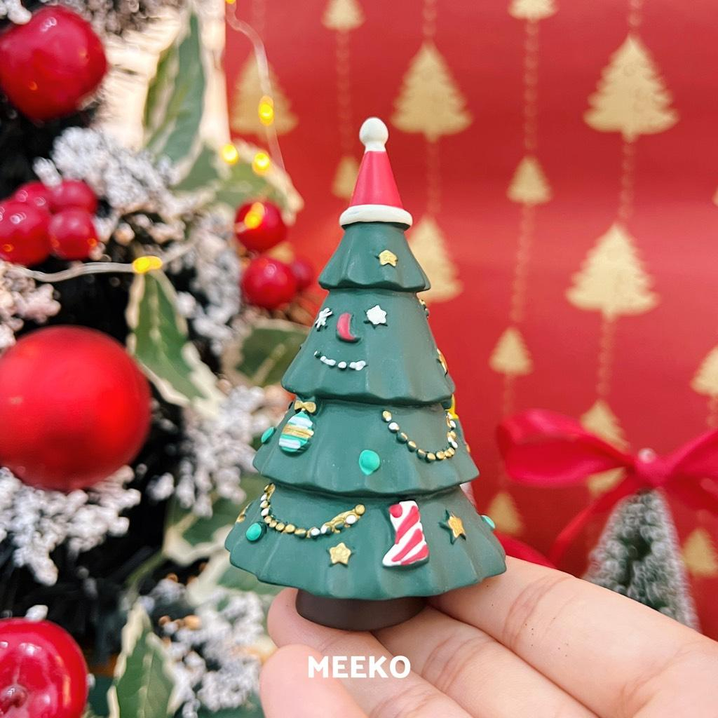 Mô cây thông Noel giáng sinh decor bằng thạch cao đặc  MEEKO