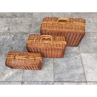 Làn mây tế( vali mây tế) làn giỏ picnic làn chụp ảnh mây tre đan