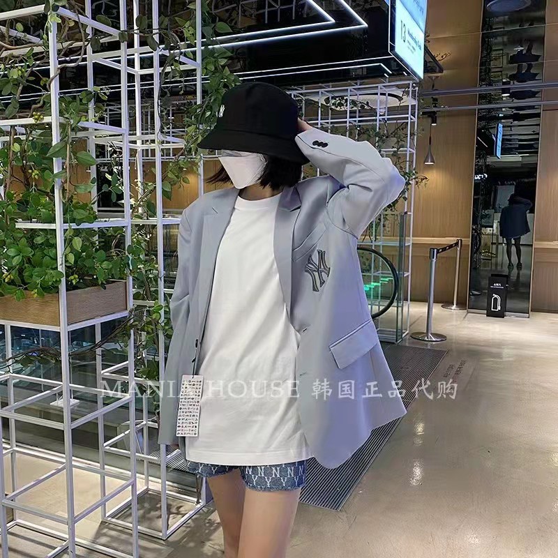 MLB Áo Khoác Bóng Chày NY Dáng Rộng Phong Cách Hàn Quốc Thời Trang Mùa Thu Cho Nữ | BigBuy360 - bigbuy360.vn