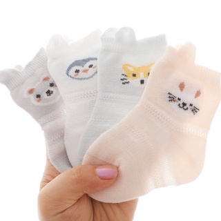 🔥New 2022🔥 Vớ Cotton Lưới Mỏng Thoáng Khí In Họa Tiết Hoạt Hình Cho Bé Sơ Sinh