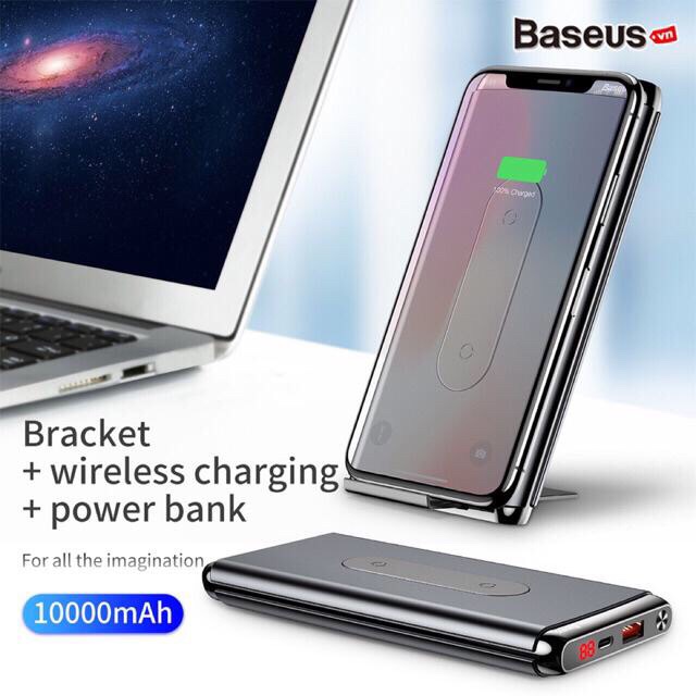 Pin sạc dự phòng không dây Baseus Dual Coil Wireless LV315 10,000mAh