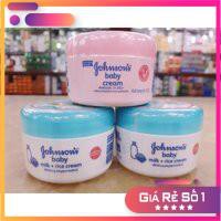 Kem Dưỡng Da Johnson’s Baby Milk Cream Nắp Xanh 50g chính hãng cty nhập khẩu