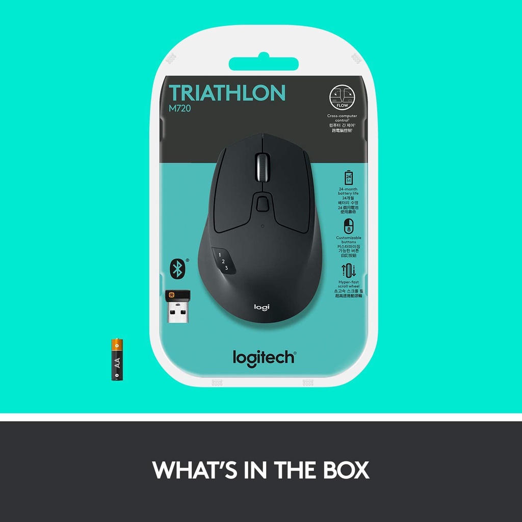 Chuột Không Dây Logitech M720 Triathlon - Hàng Chính Hãng